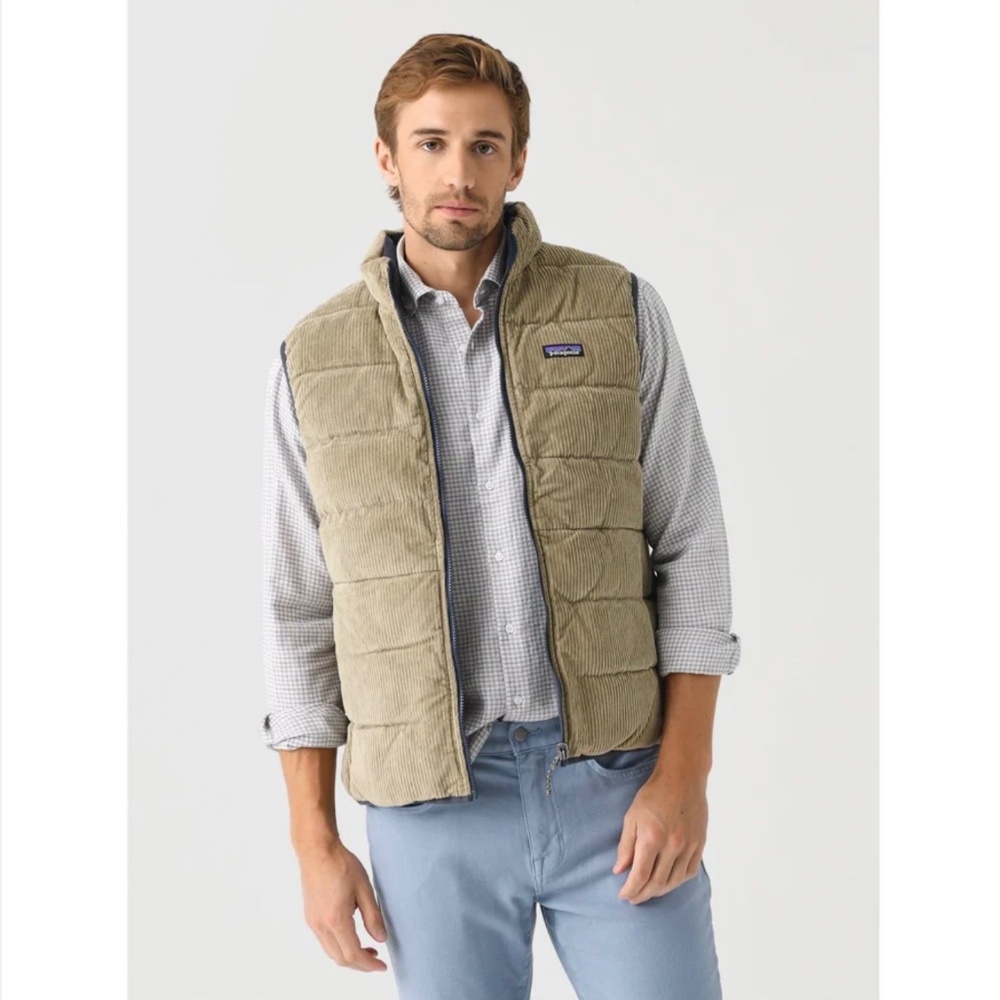 Mens Patagonia reversible down vest